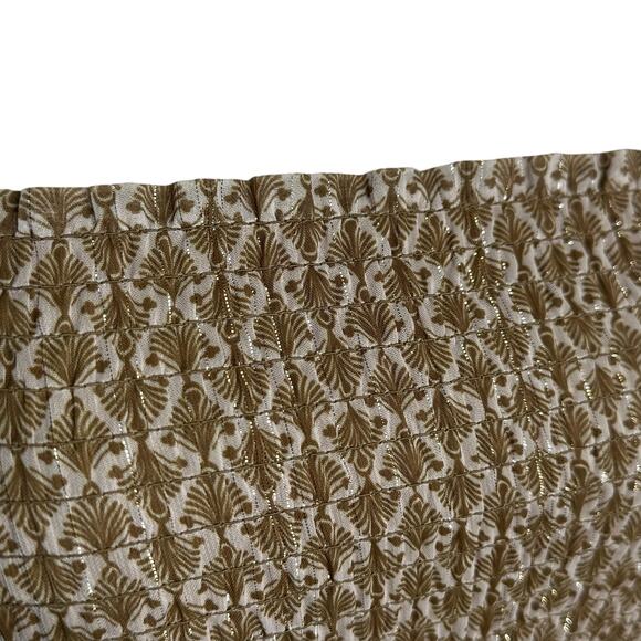 KOURT Tan Gold Smocked A-Line Mini Dress Women's Size XS Glam Calypso - Picture 8 of 9